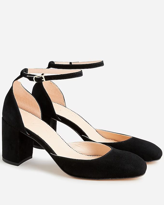 Maisie ankle-strap heels in Italian suede | J.Crew US