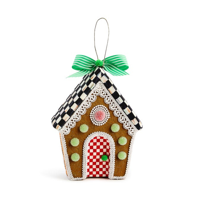 Check It Out Gingerbread Fabric Ornament | MacKenzie-Childs