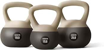 Soft Kettlebells with Cushioned Impact-Resistant Base and Anti-Slip, Wide-Grip Handle for Home Wo... | Amazon (US)