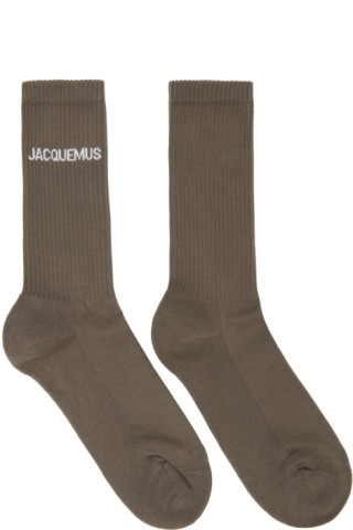 Jacquemus - Brown 'Les Chaussettes Jacques' Socks | SSENSE