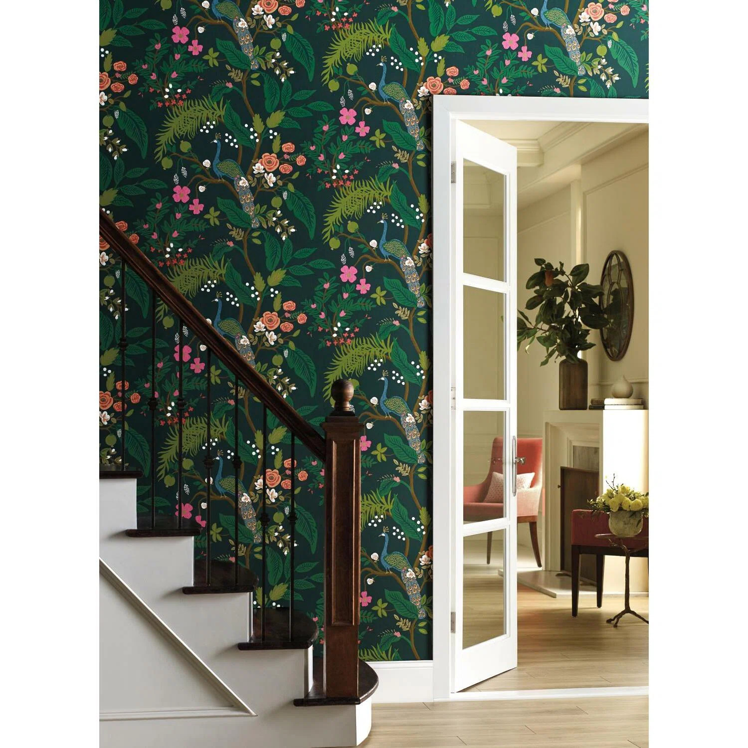 Peacock 27' x 27" Wallpaper Roll | Wayfair North America