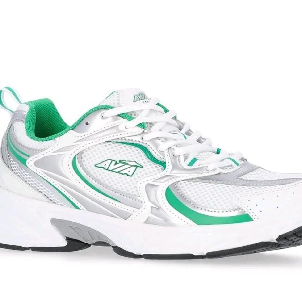 Avia Women's Sneakers - White/Green | Depop US