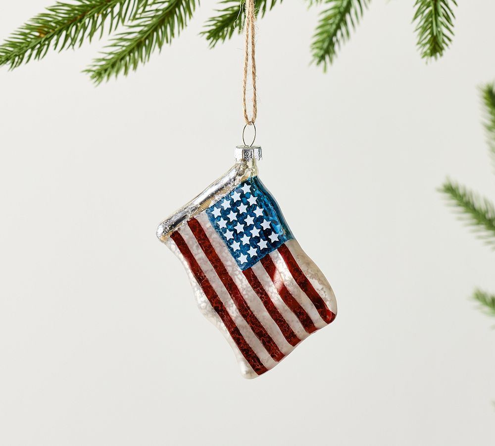 Mercury American Flag Ornament | Pottery Barn (US)