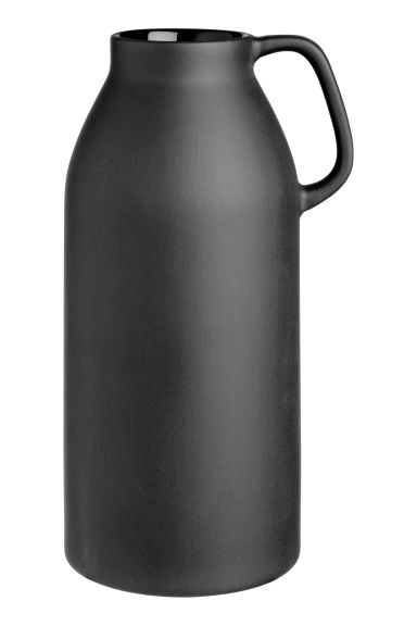 H & M - Tall stoneware vase - Black | H&M (US + CA)