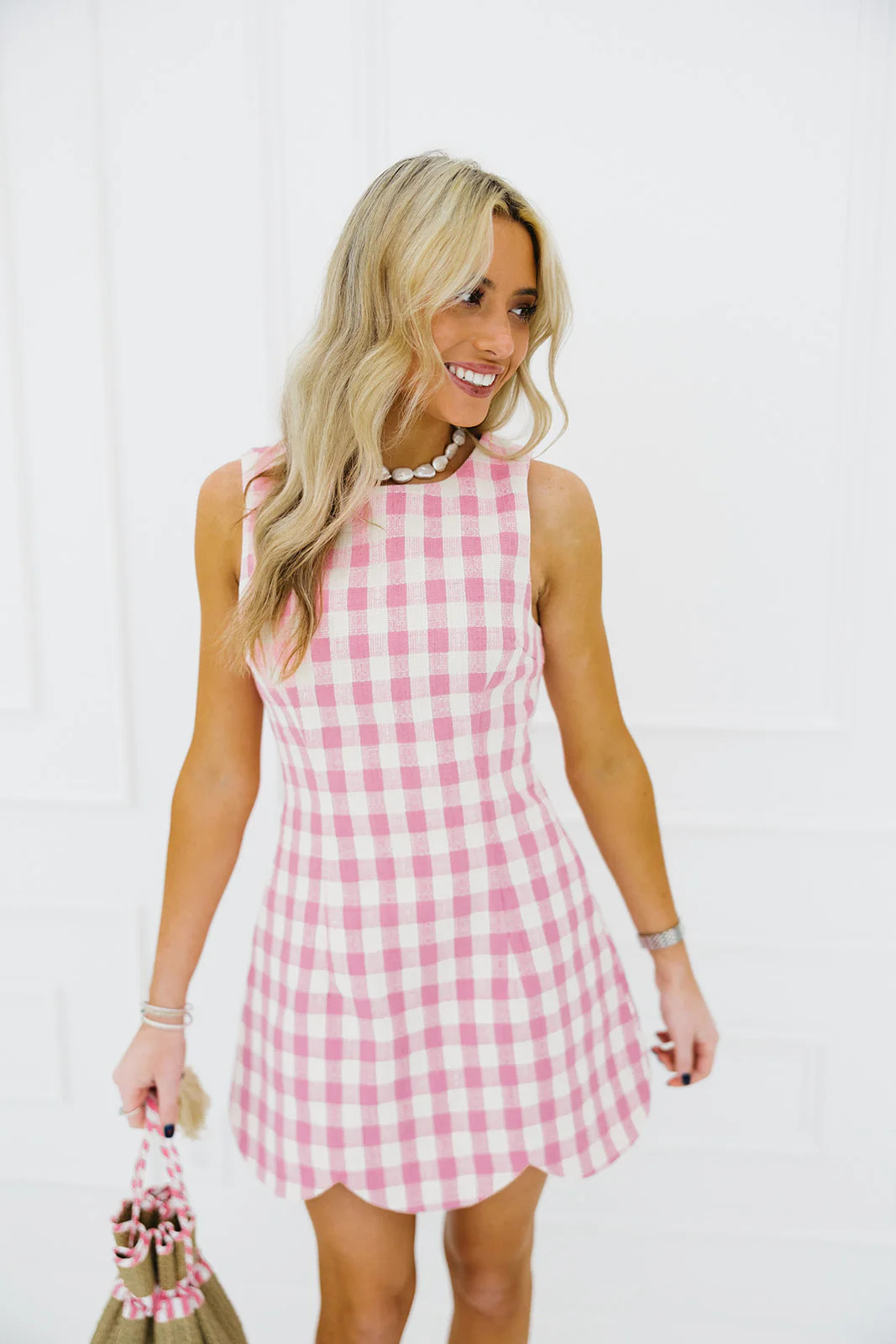 Mae Mini Dress - Pink | Triple Threads