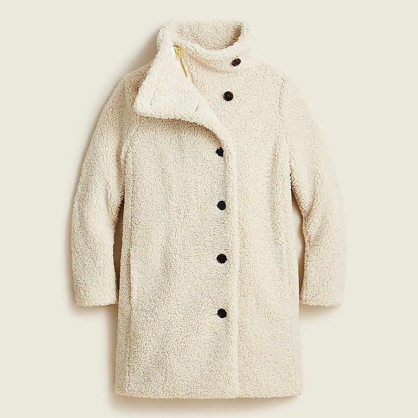 Villa coat in teddy sherpa | J.Crew US