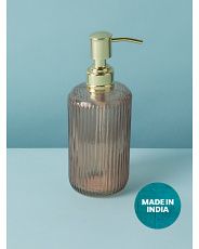 7in Textured Glass Lotion Pump | HomeGoods