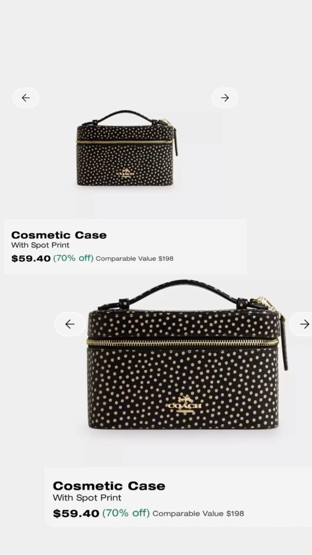 I already have this Coach cosmetic bag in the floral print, but at this price I need this spot print as well! 🎉
#coachbag #coach #cosmeticbag 

#LTKGiftGuide #LTKFindsUnder100