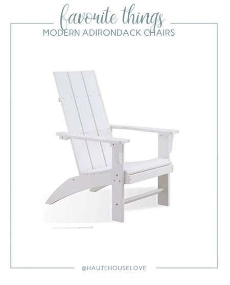 These modern Adirondack chairs are made of super sturdy poly resin and hold up amazingly well in the Arizona heat. We have them at both our primary home and our Airbnb. 

The price is amazing too!

#LTKhome