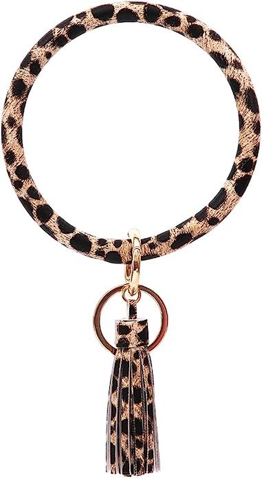 AVERYN Wristlet Keychain Bracelet, Key Ring Bracelet, Bangle Keyring Tassel Ring Circle Key Ring ... | Amazon (US)