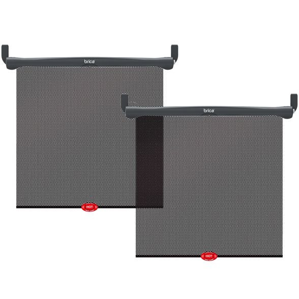 Munchkin Brica Sun Safety Car Window Rollershade with Heat Alert - Black 2pk | Target