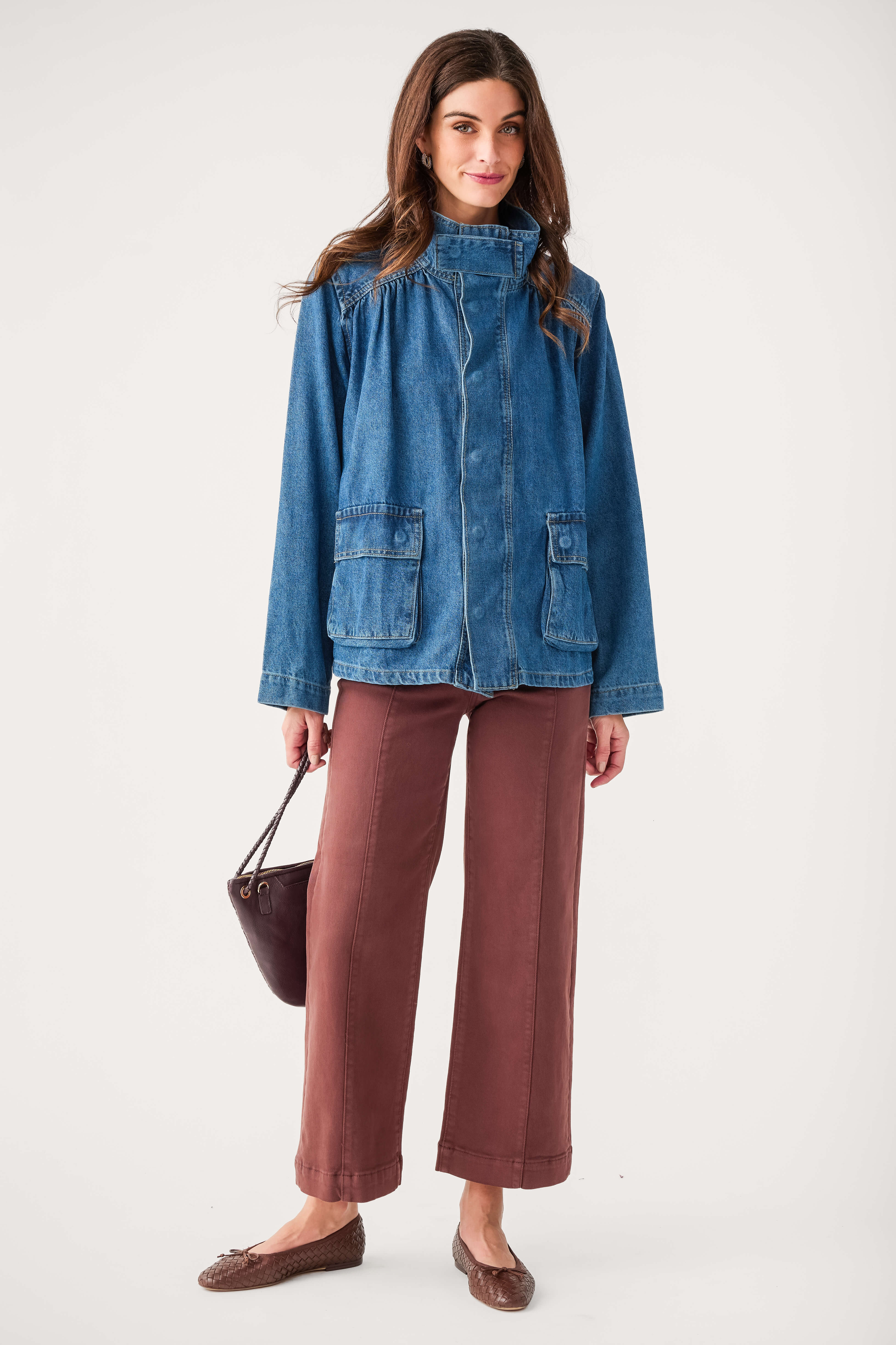 &Merci Oversized Denim Jacket | Social Threads