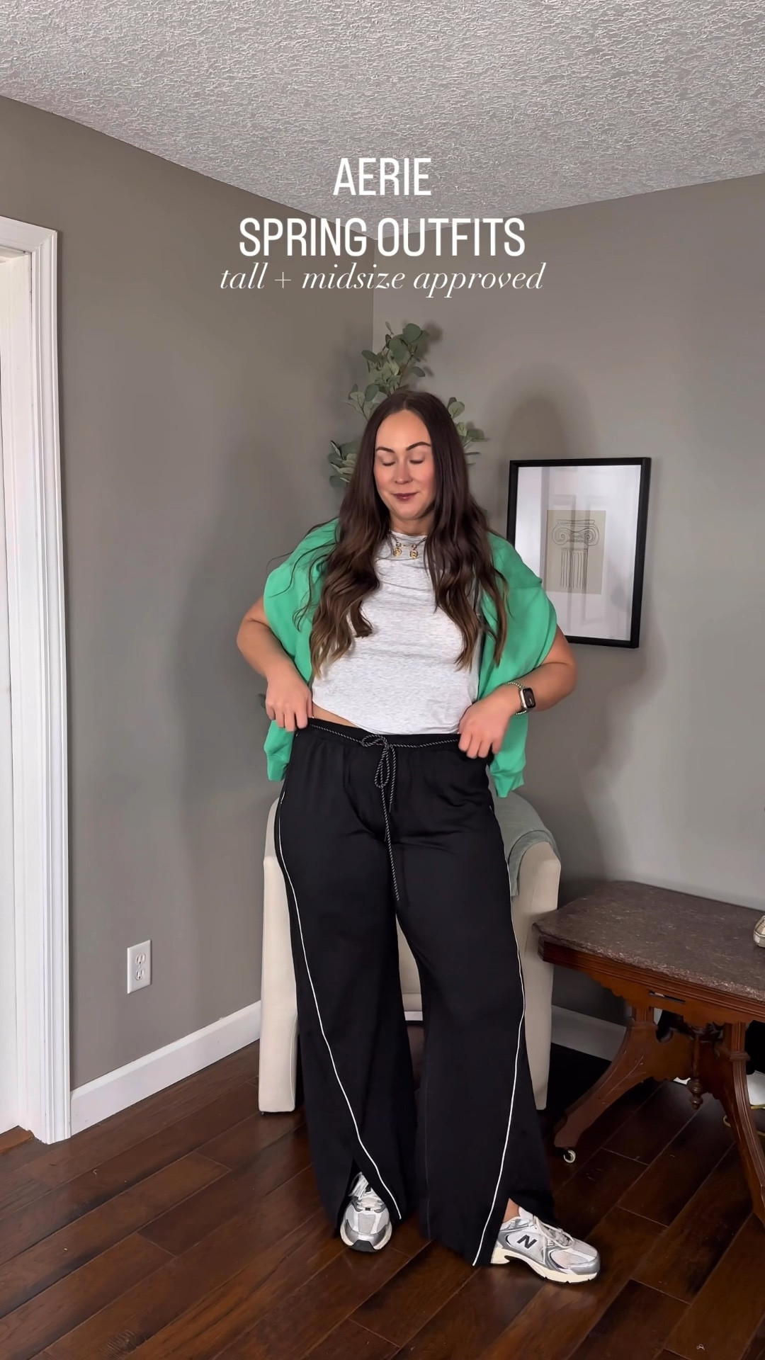 Aerie spring try on haul 👏 
Large long bottoms and large tops! 

Aerie real
Aerie new arrivals
Spring outfit ideas
Tall fashion finds
Midsize spring outfits
spring outfits 2026

#LTKMidsize #LTKSaleAlert #LTKTall