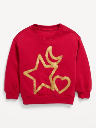 Crew-Neck Graphic Sweatshirt for Toddler Girls | Old Navy (US)