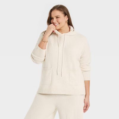 Women's Crewneck Hooded Pullover Sweater - A New Day™ | Target