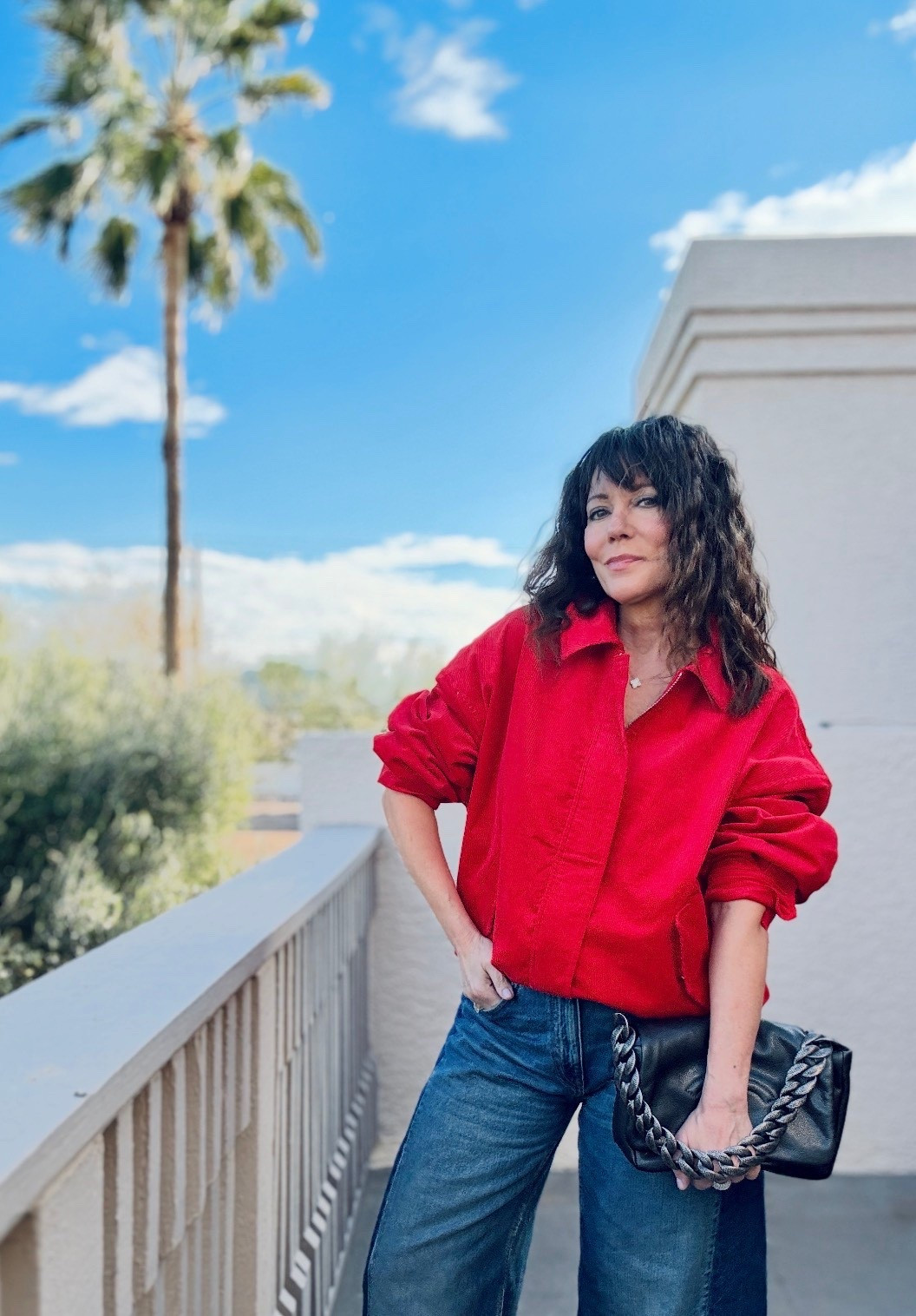 Red Corduroy ❤️ wear this jacket open and long or zipped and tucked - either way it’s a vibe and makes a statement! Perfect to throw on over your  valentines LBD💗

@zara jeans 

#LTKValentine #LTKTravel #LTKOver40