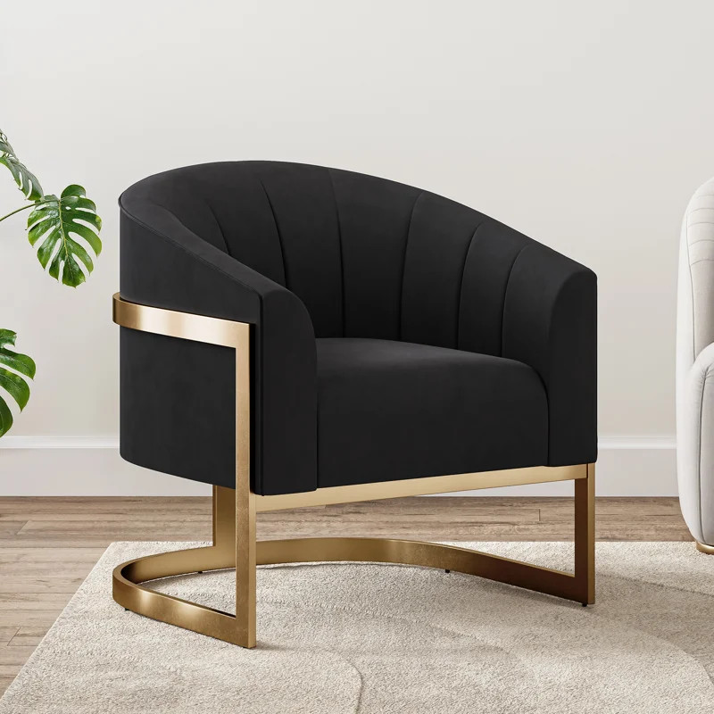 Ellisville Upholstered Swivel Barrel Chair | Wayfair North America