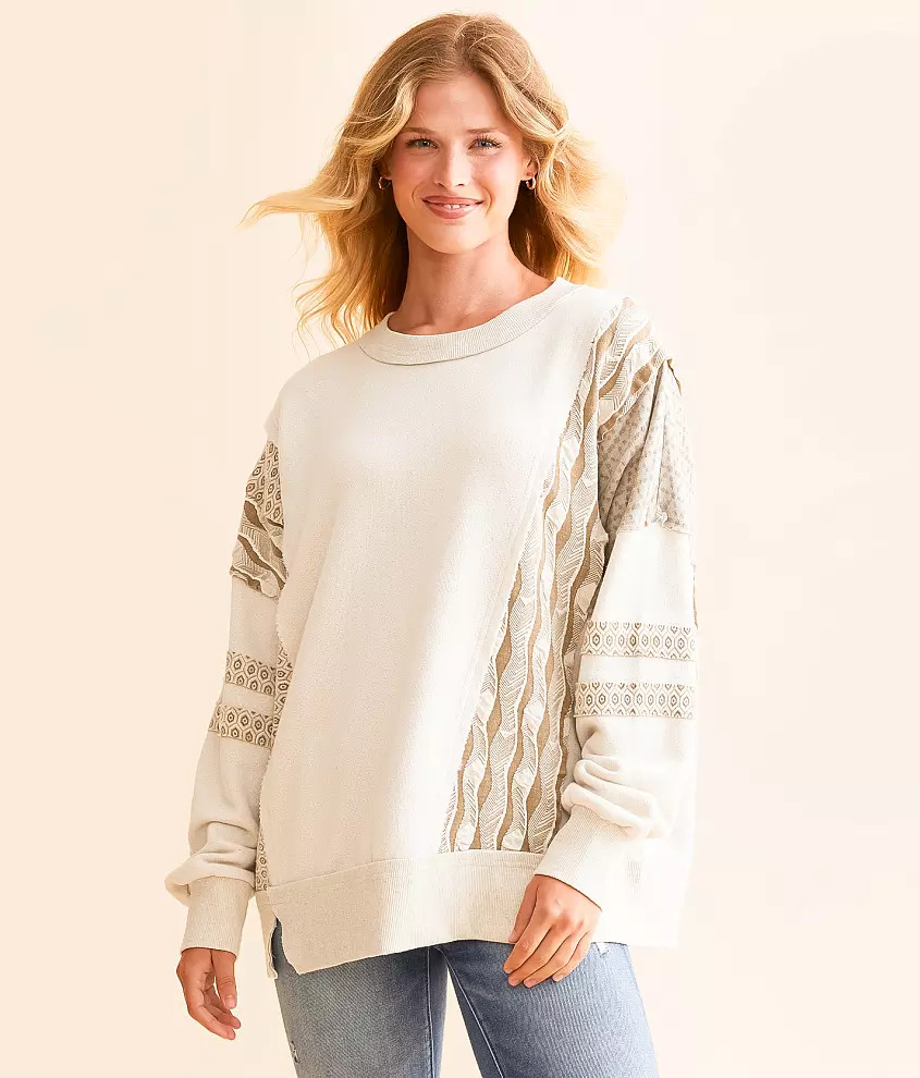 Pieced Pullover | Buckle