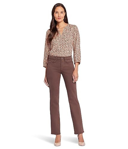 NYDJ Women's Marilyn Straight Denim Jeans, Coffee Bean, 0 | Amazon (US)