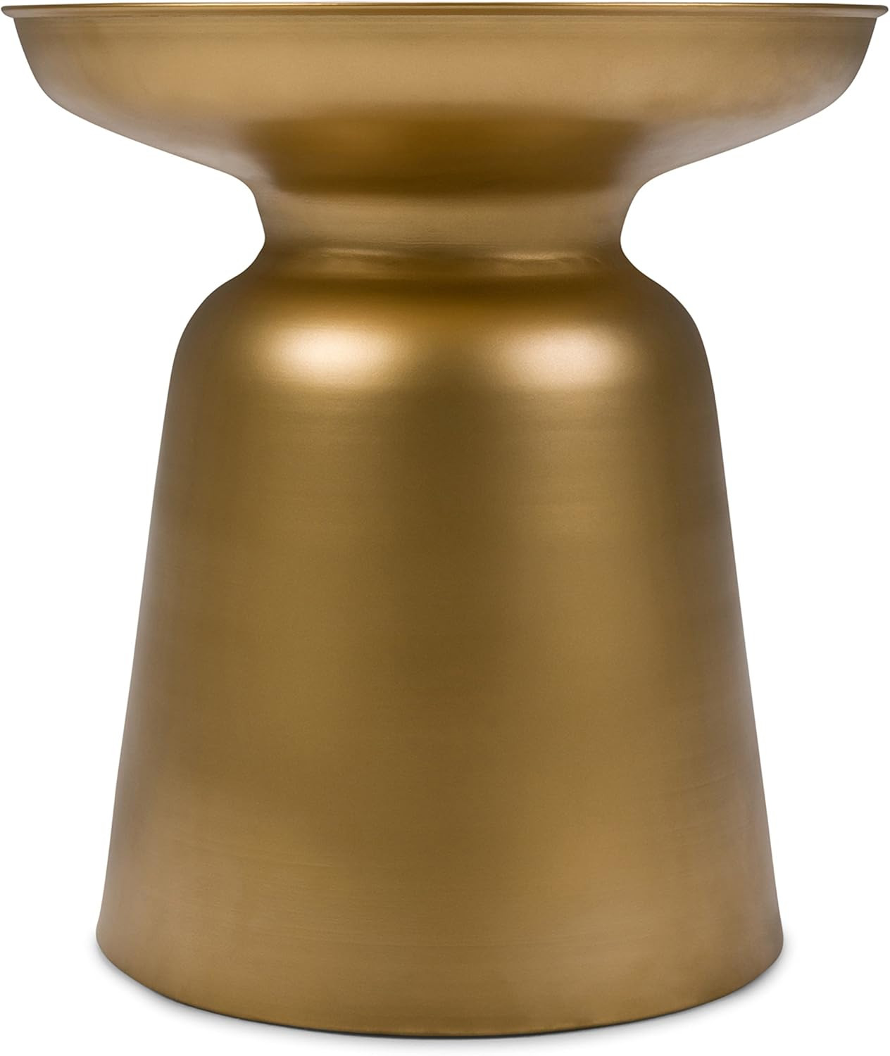 SIMPLIHOME Toby Modern Industrial 16 inch Wide Metal Accent Side Table in Gold, Fully Assembled, ... | Amazon (US)