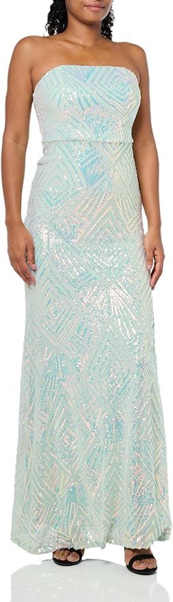 Speechless Women's Strapless Maxi Sequined Party Dress | Amazon (US)