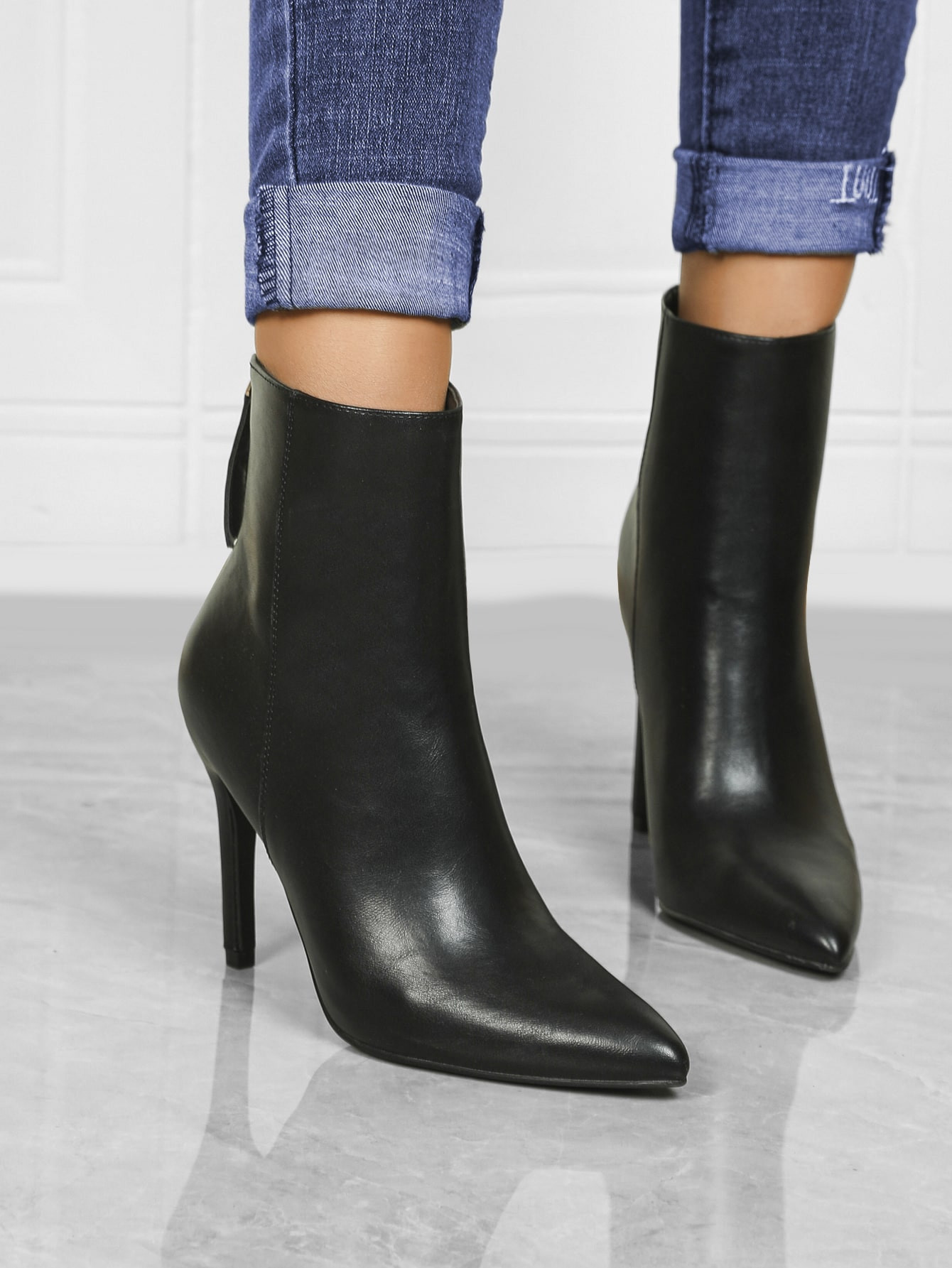 Perfect With PantsElegant Solid Pointed Toe Thin High Heel Fashionable Boots,Go With Jeans | SHEIN