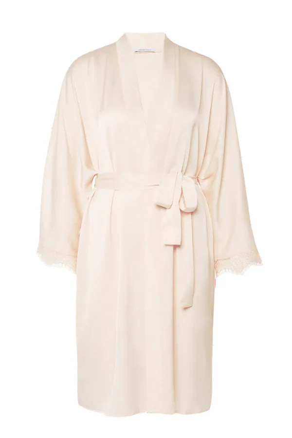 Satin Secrets Kimono - Cream | Chérie Amour