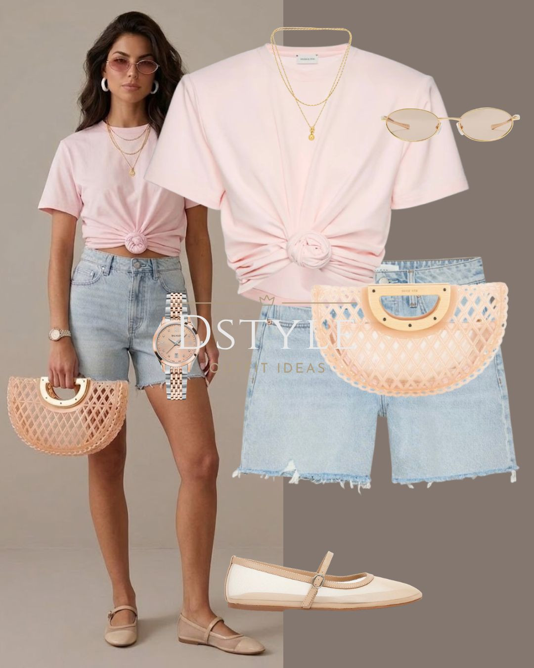 Easy, everyday casual summer style. 🌸

Pink Tee | Denim Shorts Outfit | Mesh Mary Janes | Woven Clutch | Casual Summer Look | Street Style

#LTKootd