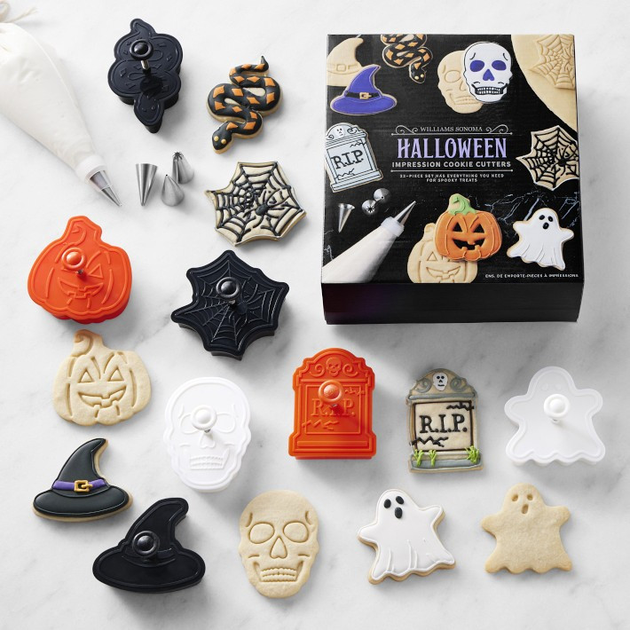 Williams Sonoma Halloween Impression Cookie Cutters, Set of 22 | Williams-Sonoma