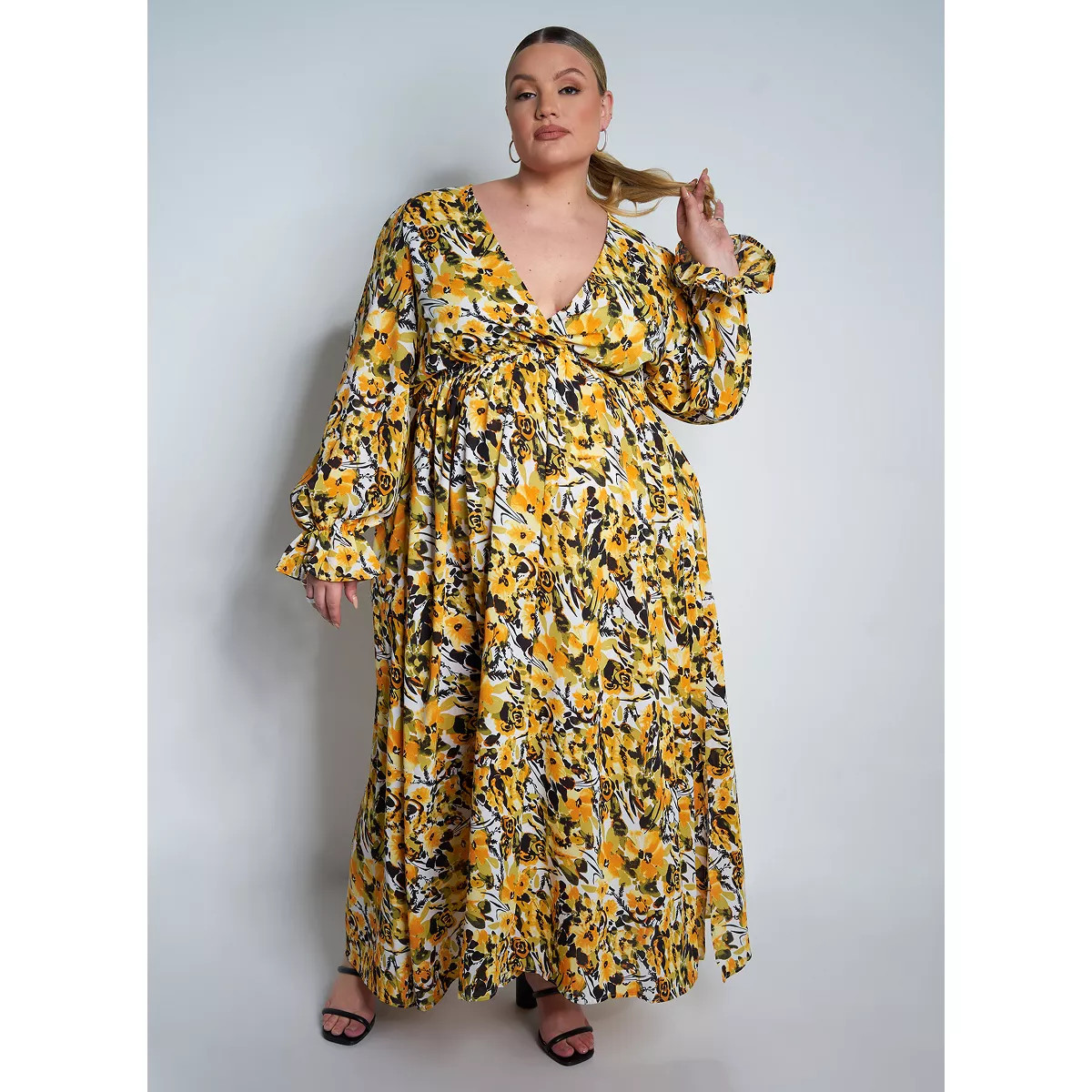 Rebdolls Women's Peasant Sleeve Maxi Dress | Target