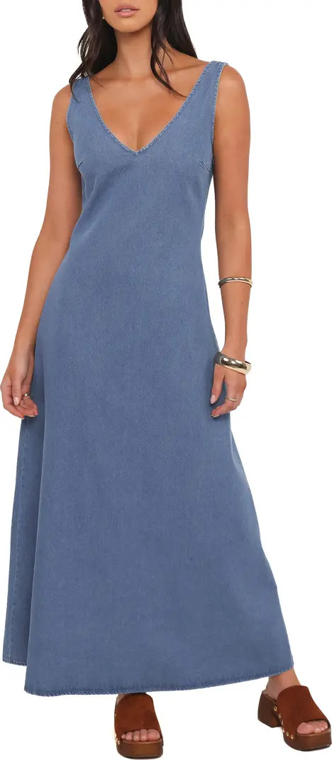 Odelia Cotton Denim Maxi Dress | Nordstrom