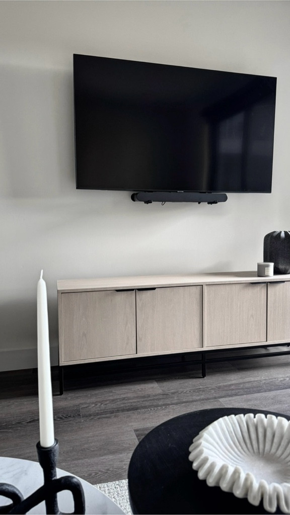 I’m obsessed with this TV console 🫶🏽 The alder white color is perfect! 🤍 I needed extra storage in my apartment, and this piece was exactly what I needed. Wayfair never misses! 🙌🏽

#LTKHome #LTKGiftGuide