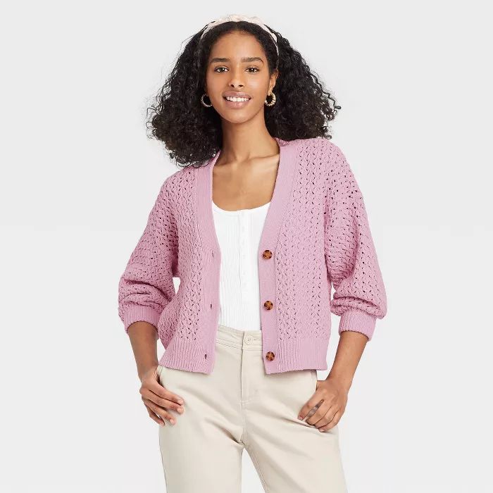 Women's Button-Front Cardigan - A New Day™ | Target