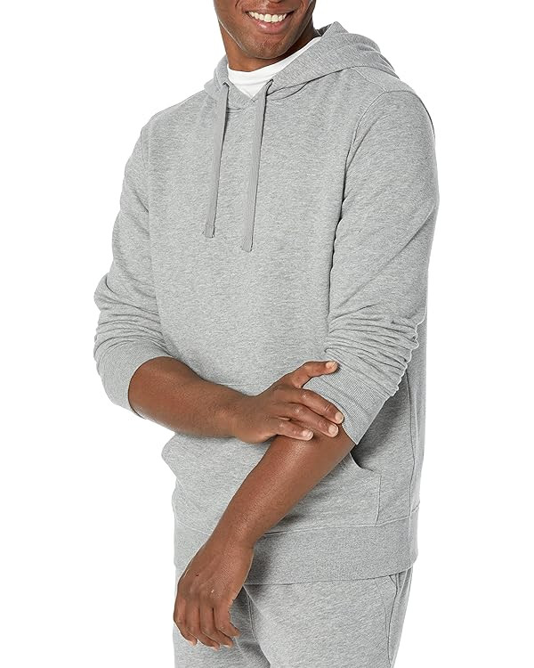Amazon Essentials Mens Lightweight Long-Sleeve French Terry Hoodie | Amazon (US)