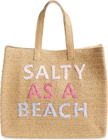 Salty as a Beach Straw Tote | Nordstrom