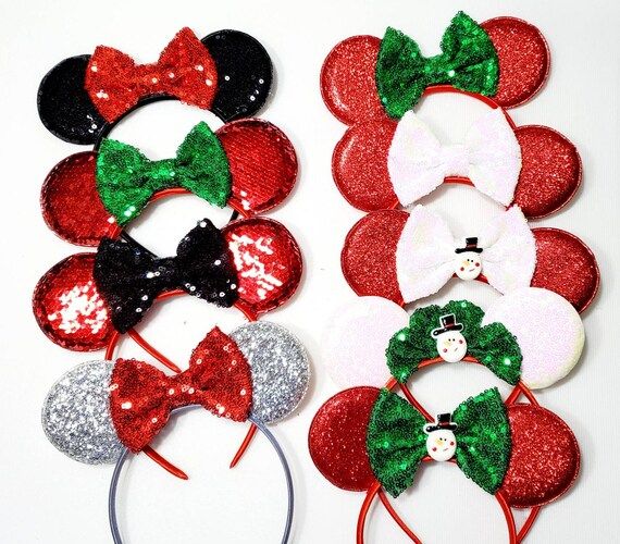 Clearance Christmas Minnie Ears  TODDLER Size U Pick | Etsy | Etsy (US)