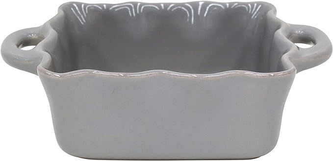 Casafina Stoneware Ceramic Dish Cook & Host Collection Square Baker Casserole, (Grey) L7"xW6.5" | Amazon (US)