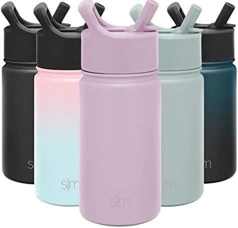 Simple Modern Kids Water Bottle with Straw Lid Vacuum Insulated Stainless Steel Metal Thermos Bot... | Amazon (US)