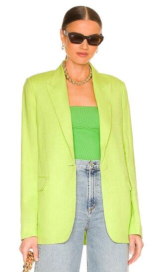 x REVOLVE Summer Linen Blazer in Lime | Revolve Clothing (Global)