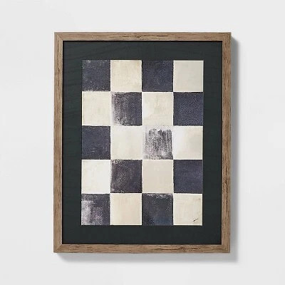 16" x 20" Checkerboard Framed Wall Art - Threshold designed with Studio McGee | eBay US