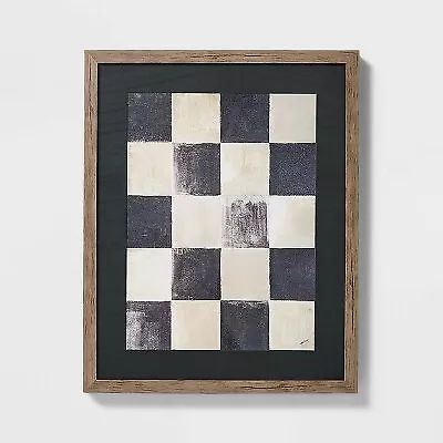 16" x 20" Checkerboard Framed Wall Art - Threshold designed with Studio McGee | eBay US