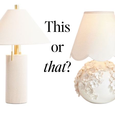 What's your white lamp style?
Modern or bougie? 

Love the clean minimalist look of this lamp. Especially the details of the cone lampshade and the cylindrical gold pulls. 

Or...

Adore this vintage look with a blanc de chine floral?

Luxe for Less
Interior Styling
Home Decor Finds
#chinoiserie #modernhome #grandmillenial #minimalist #maximalist #whitehomedecor #neutrals #vintagehome #bougieonabudget

#LTKstyletip #LTKfindsunder100 #LTKSeasonal