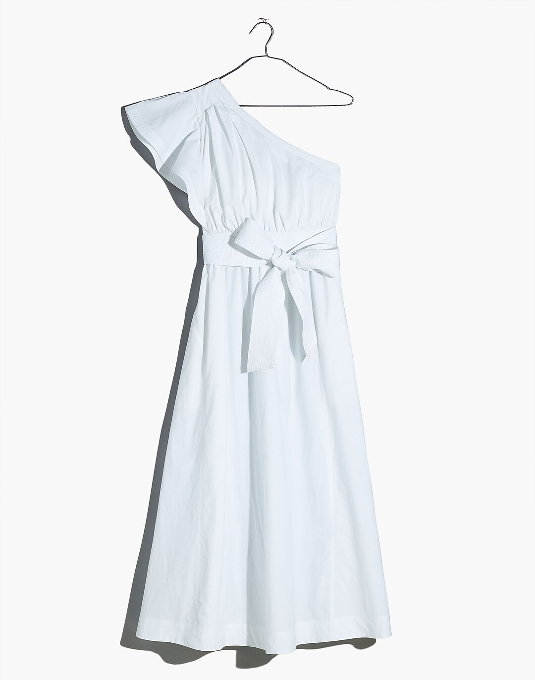 Ruffled One-Shoulder Midi Dress | Madewell