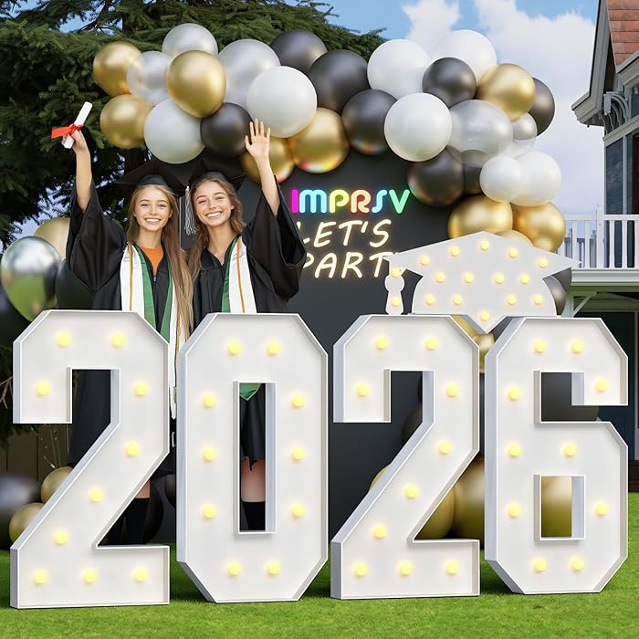 Graduation Decorations Class of 2026, 4FT Marquee Numbers 2026 for Graduation Decorations, 2026 L... | Amazon (US)