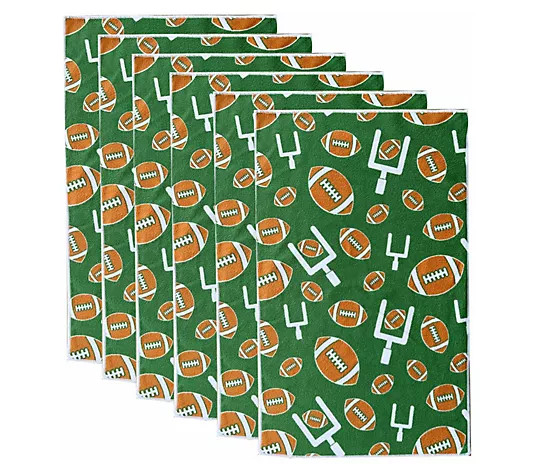 Temp-tations Seasonal Set of (6) Microfiber Towels | QVC