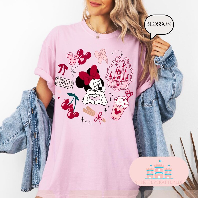 Comfort Color\u00ae Retro Minnie Mouse Shirt, Magic Kingdom Trip Tee, Vintage Park Shirt, Girls B... | Etsy (Global)