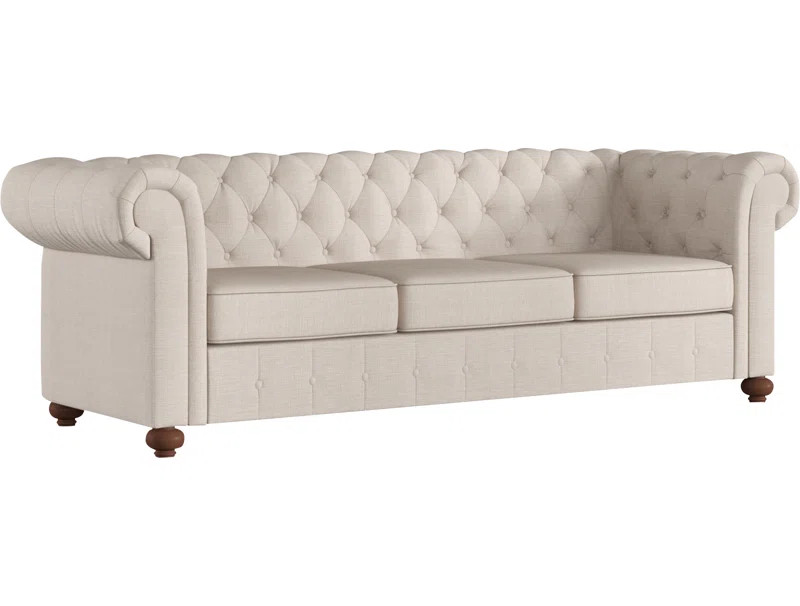 Greyleigh™ Quitaque Chesterfield 84" Rolled Arm Sofa | Wayfair North America
