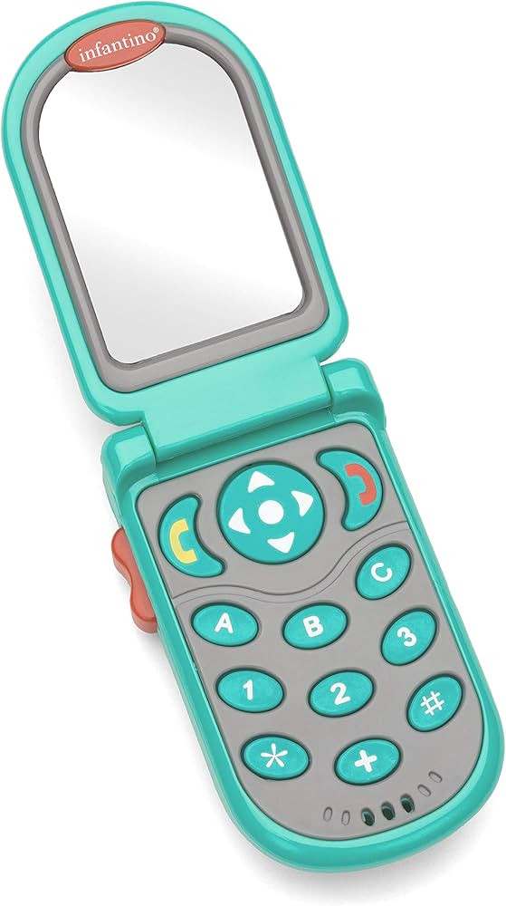 Infantino Flip and Peek Fun Phone: Bilingual with 3 English & 3 Spanish Phrases, Sounds Effects f... | Amazon (US)