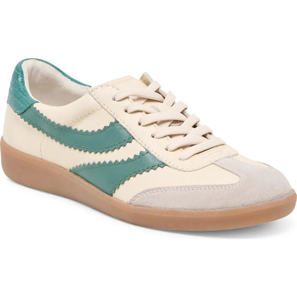 Dolce Vita Merit Sneaker in White/green Leather at Nordstrom, Size 9.5 | Nordstrom