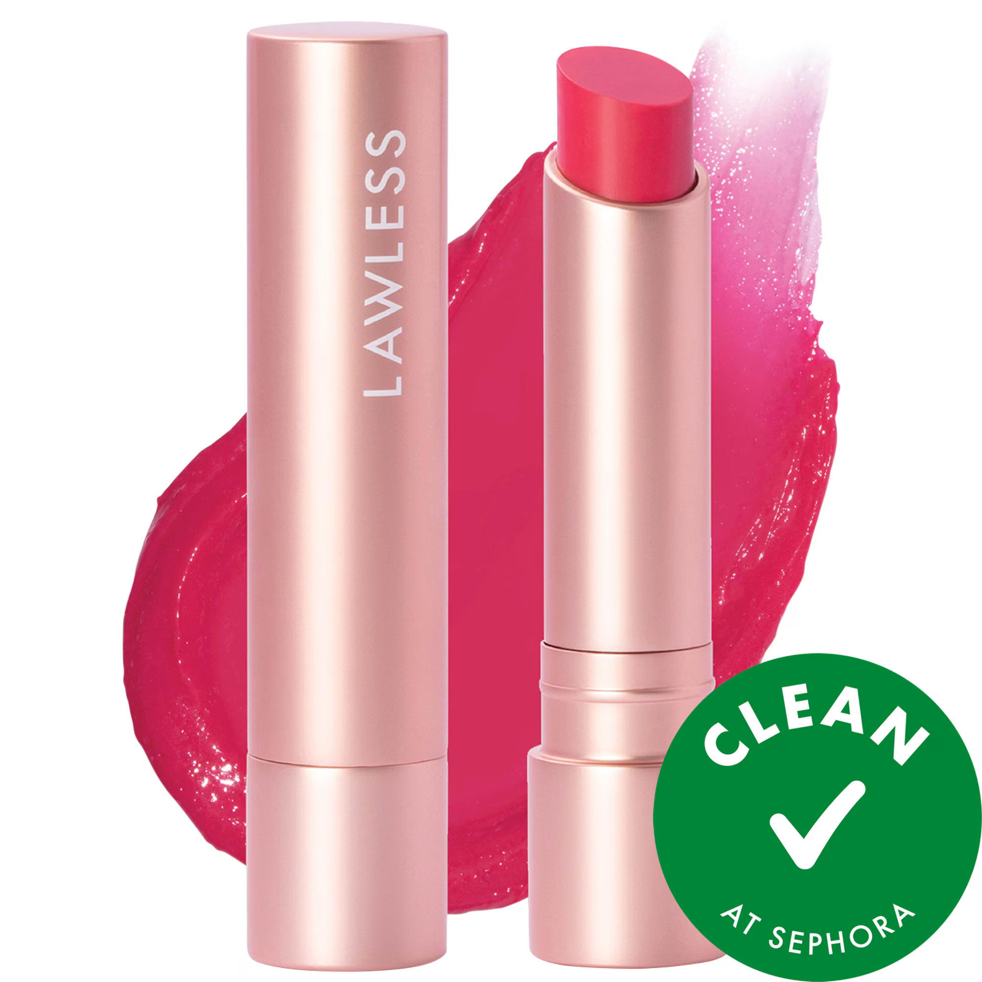 LAWLESS Forget the Filler Lip-Plumping Line-Smoothing Tinted Lip Balm Juicy Watermelon 0.1 oz / 2.9 ml | Sephora (US)
